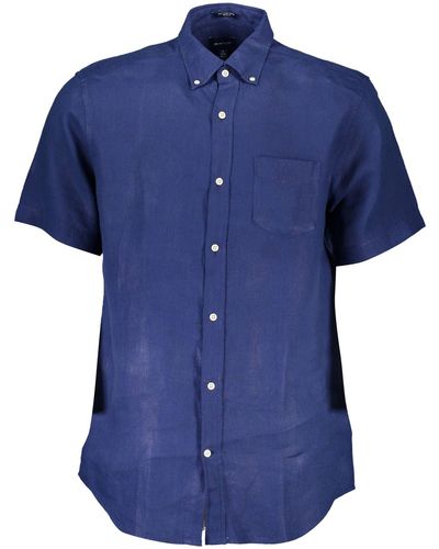 GANT Blue Linen Shirt