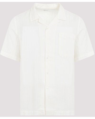 Universal Works Ecru Cotton Shirt - White