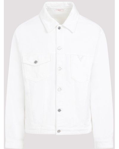 Valentino Ivory Denim Jacket - White