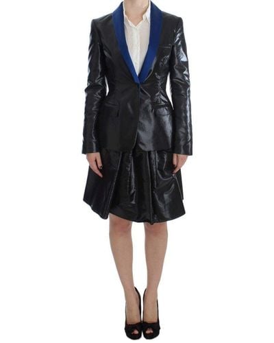 Exte Two Piece Suit Skirt & Blazer - Black