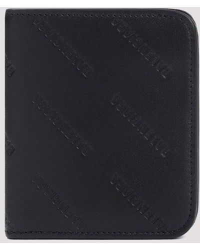 Balenciaga Black Leather Cash Flap Card Holder