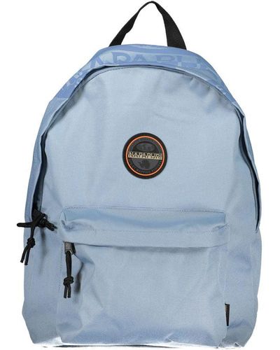 Napapijri Chic Light Cotton Backpack With Logo Detail - Blue