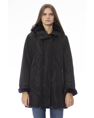 Baldinini Black Polyester Jackets & Coat
