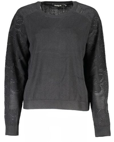Desigual Cotton Sweater - Gray