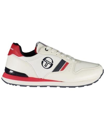 Sergio Tacchini Vintage Inspired Sergio Trainers With Embroidery - White