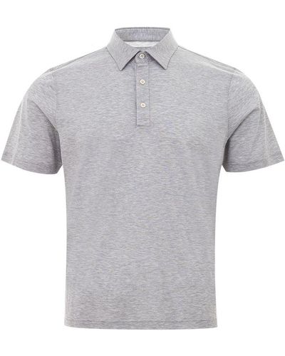 Gran Sasso Cotton Polo Shirt - Grey