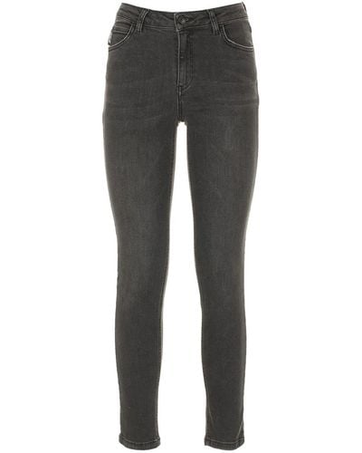 Imperfect Fred Mello Five Pockets Design Buttons And Zip Closure Jeans & Pant - Black
