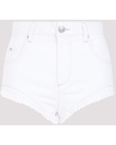 Isabel Marant White Cotton Eneidao Shorts