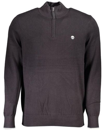 Timberland Sleek Organic Cotton Half-Zip Sweater - Gray
