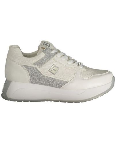Laura Biagiotti White Polyester Sneaker - Gray