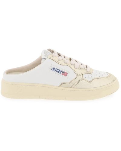 Autry Medalist Mule Low Sneakers - White