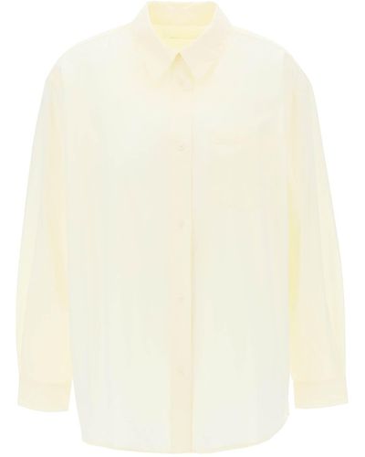 Skall Studio Camicia Oversize Edgar In Cotone Organico - White