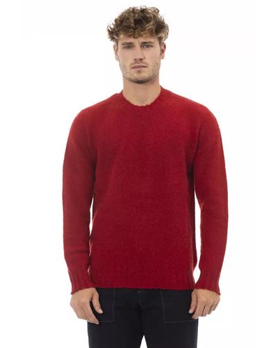 Alpha Studio Red Wool Sweater