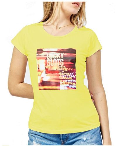 Yes-Zee Cotton Tops & T-shirt - Yellow