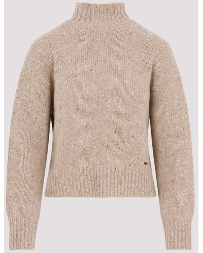 Akris Camel Cashmere Sweater - Natural