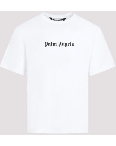 Palm Angels Black White Logo Slim Cotton T