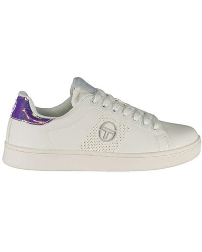 Sergio Tacchini Iridescent Detail Embroidered Sneakers - Gray