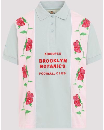 Kidsuper Pink Cotton Brooklyn Botanics Soccer Jersey T - White