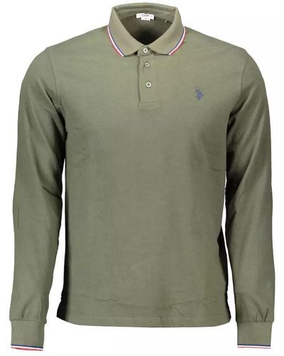 U.S. POLO ASSN. Green Cotton Polo Shirt