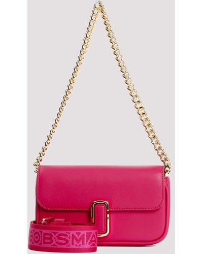 Marc Jacobs Lipstick Pink Leather The Mini Soft Shoulder Bag