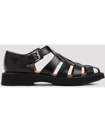 Church's Black Leather Hove Sandals