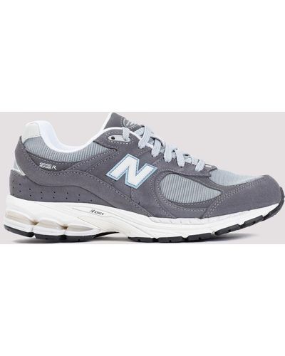 New Balance Grey Suede 2002r Trainers - White