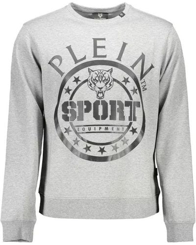 Philipp Plein Grey Cotton Jumper