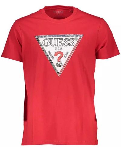 Guess Pink Cotton T - Red
