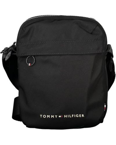 Tommy Hilfiger Sleek Contrast Detail Shoulder Bag - Black