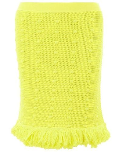 Bottega Veneta Cotton Skirt - Yellow