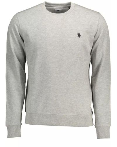 U.S. POLO ASSN. Grey Cotton Jumper