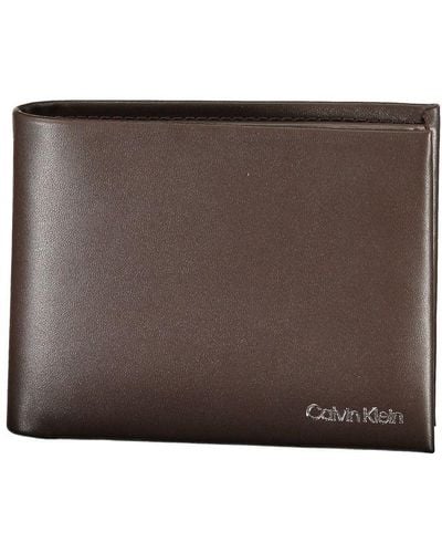 Calvin Klein Leather Wallet - Brown