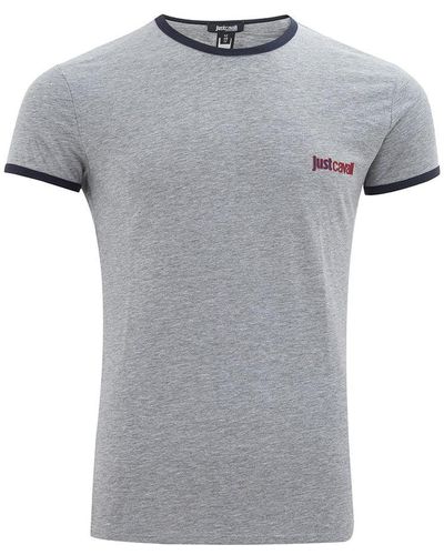 Just Cavalli Cotton T-Shirt - Grey