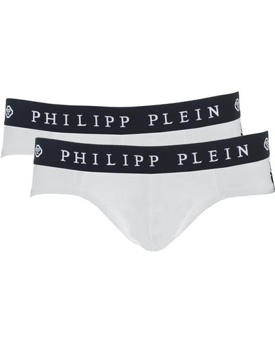 Philipp Plein Elevated White Boxer Shorts Twin