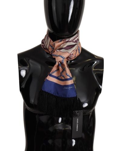 Dolce & Gabbana Elegant Silk Scarf Wrap - Black