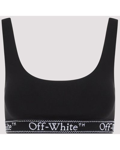 Off-White c/o Virgil Abloh Black Logoband Polyamide Bra