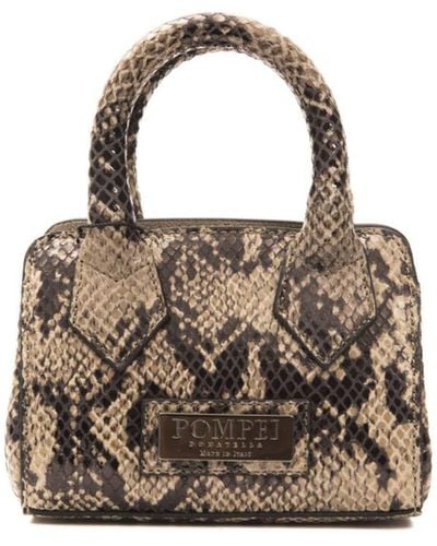 Pompei Donatella Tortora Taupe Handbag One Size - Multicolour