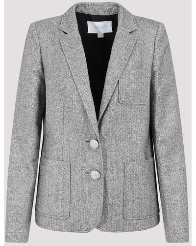 Giambattista Valli Ivory Black Cotton Jacket - Grey