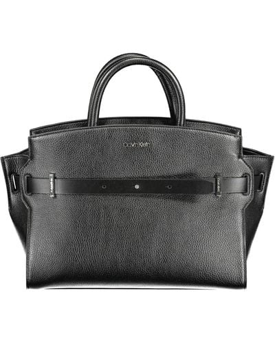 Calvin Klein Polyurethane Handbag - Black