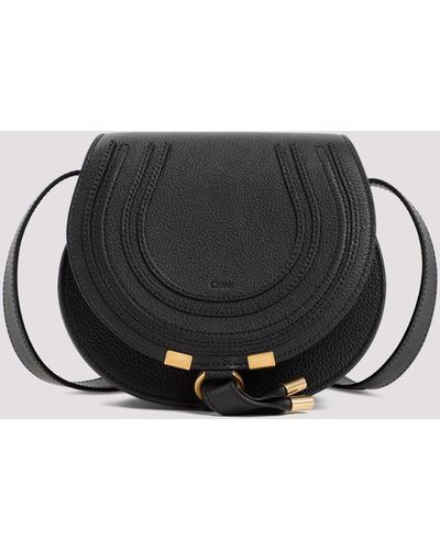 Chloé Black Marcie Small Saddle Bag