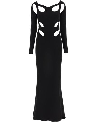 Dion Lee Triple Loop Maxi Jersey Dress - Black