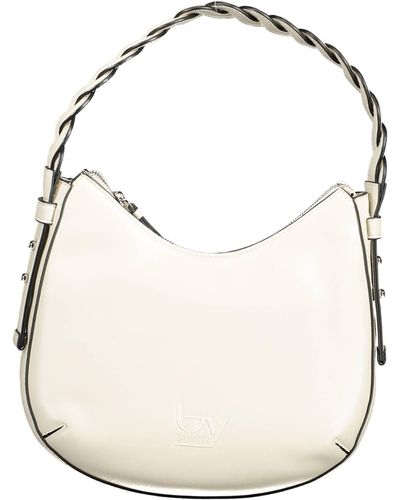 Byblos Chic Shoulder Bag With Contrasting Details - White