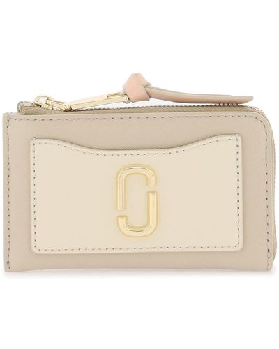 Marc Jacobs The Utility Snapshot Top Zip Multi Wallet - Natural