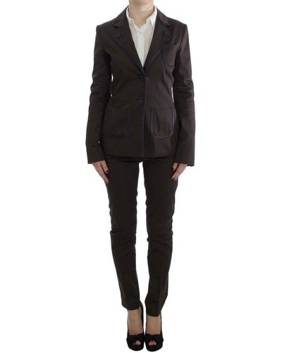 Exte Stretch Two Button Suit - Black