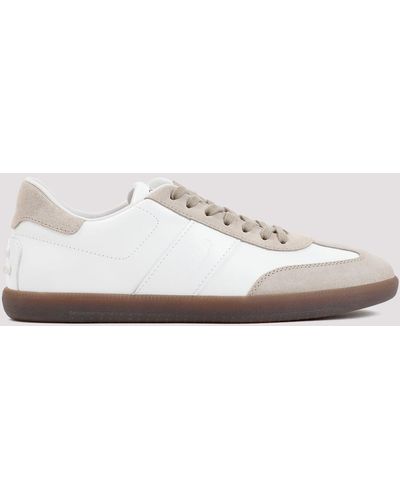 Tod's White Nappa Leather Trainers