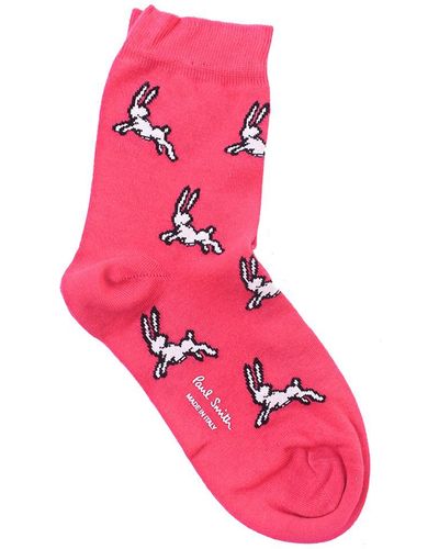 Paul Smith Bunnies Socks Pink
