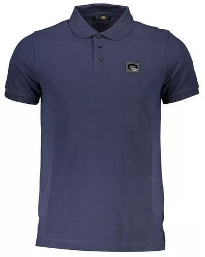 Class Roberto Cavalli Blue Cotton Polo Shirt