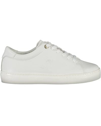 Tommy Hilfiger White Polyester Trainer - Multicolour