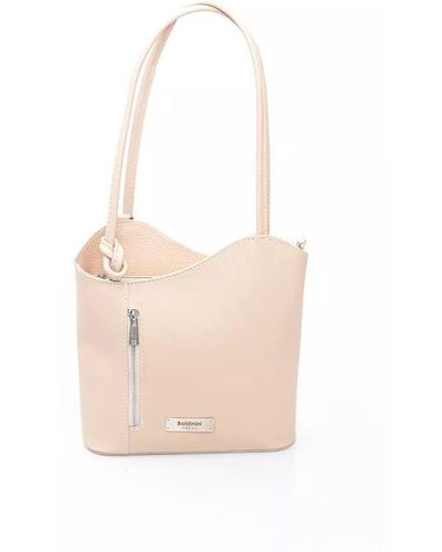 Baldinini Elegant Leather Backpack - Chic & Functional - Pink