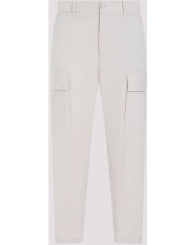 Etro Beige Cargo Cotton Trousers - White